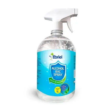 Alcohol spray frasco 1 litro Ebriel Pagamento Sicuro