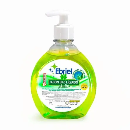 Alta Qualità Jabón líquido Muña frasco 380ml Ebriel