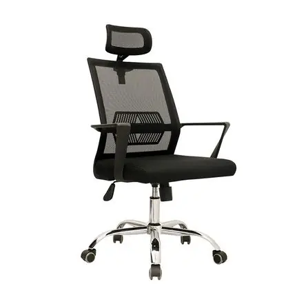 Migliore Qualità Silla de Oficina Giratoria Lyn Negro con Cabecero