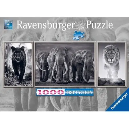 Offerta Del Giorno Rompecabezas 1000 Pz Pantera, Elefante Y León