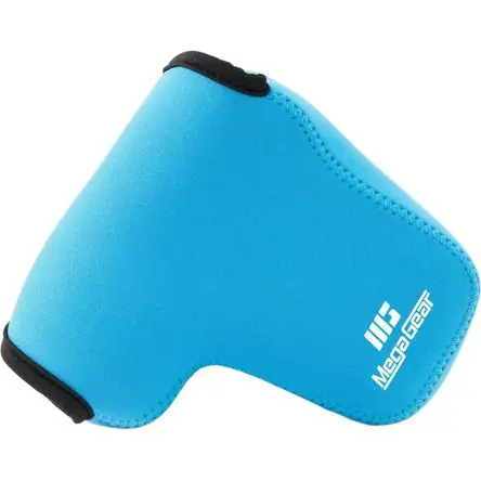 Funda Ultraligera de Neopreno MegaGear para Cámara LUMIX DMC-GX85K con Lente 14-140mm (Azul) - Con C Promozione
