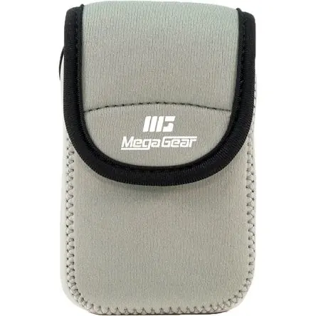 Funda Ultraligera de Neopreno MegaGear para Nikon Coolpix W300/AW130 y Ricoh WG30W/WG50 (Gris) - Dis Occasione