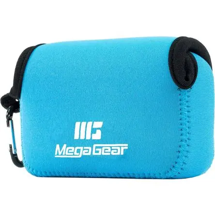 Ultimissimo Modello Funda Ultraligera de Neopreno MegaGear para Cámara Panasonic Lumix DC-TS7 (Azul) - Resistente a Arañ