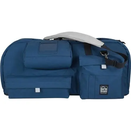 Funda PortaBrace para Camcorder de Mano con Protector de Visor de Plástico (Azul, Grande) - Para Cam Di Tendenza
