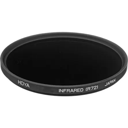 Professionale Filtro Infrarrojo Hoya 72mm R72 - Fotografía Infrarroja, Bloquea Luz Visible hasta 720nm, Compatible