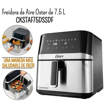 Freidora de Aire de 7.5 Lt. Digital Oster - CKSTAF75DSSDF Top Qualità