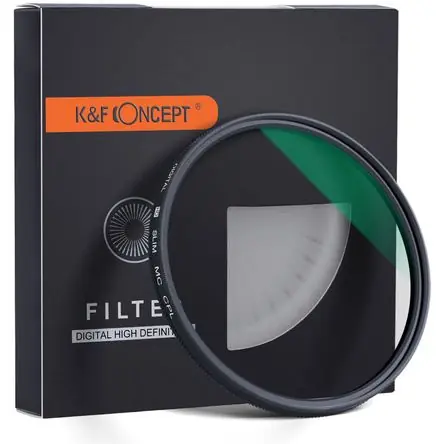 Filtro Polarizador Circular K&F Concept Slim Verde Multi-Capa Schott B270 46mm - Reduce Reflejos, Au Occasione