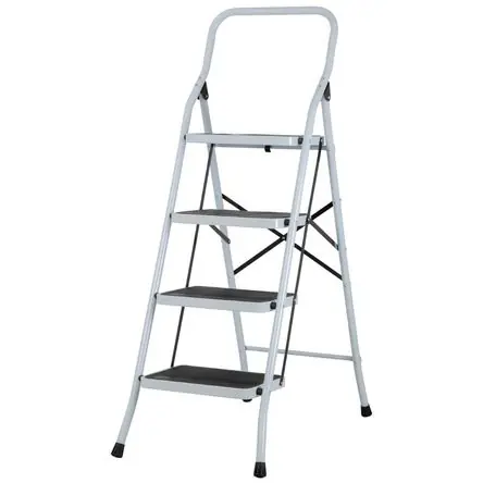 Escalera Tubular 4 Escalones 150 Kg Tipo III Pretul 24122 Economico