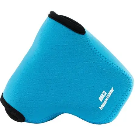 Vendita Finale Funda Ultraligera de Neopreno MegaGear para Nikon Coolpix L840 (Azul) - Diseño Protector, Cierre con