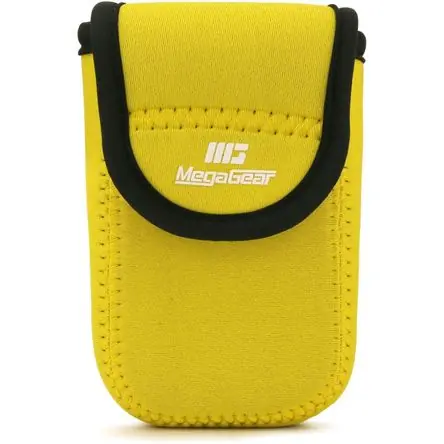 Ultimissimo Modello Funda Ultraligera de Neopreno MegaGear para Nikon Coolpix W300/AW130 y Ricoh WG30W/WG50 (Amarillo) -