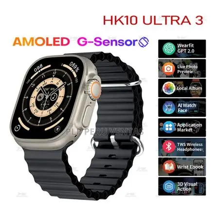 Consegna Rapida Smartwatch Hk10 Ultra 3 Serie 10 Gama Alta Negro