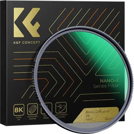 K&F Concept Nano-X Series Black Diffusion Filter (77mm, Grade 1/8) Offerta Speciale