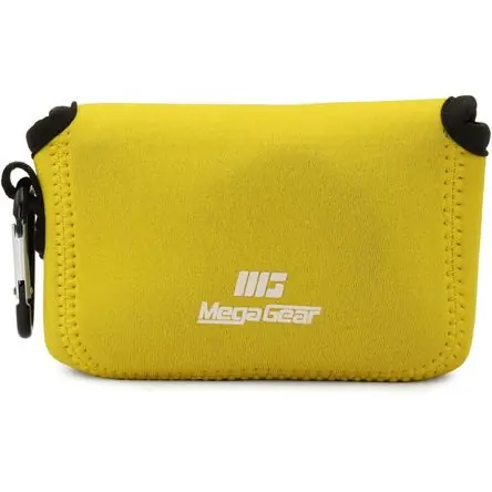 Direttamente Dal Produttore Funda Ultraligera de Neopreno MegaGear para Panasonic DMC-ZS100 (Amarillo) - Diseño Protector, Cierr