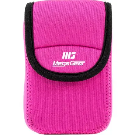 Funda Ultraligera de Neopreno MegaGear para Nikon COOLPIX S7000 o L32 (Rosa Fucsia) - Diseño Protect Lusso