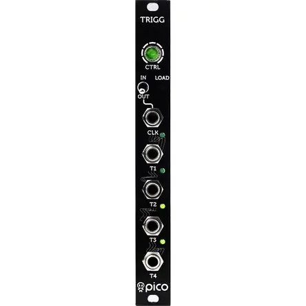 Alta Qualità Módulo Eurorack Erica Synths Pico Trigger (3 HP) - Reloj Interno/Externo, Salida de Reloj, Patrones