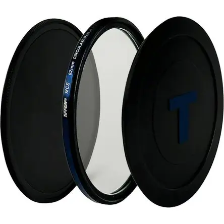 Reso Gratuito Filtro Polarizador Circular Tiffen MCS (82mm) - Filtro Magnético con Adaptador Rosqueado, Mejora el