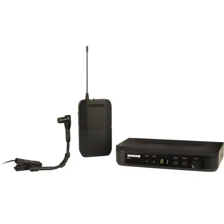 Shure BLX14/B98 Sistema Inalámbrico de Micrófono Cardioide para Instrumentos (H10: 542 a 572 MHz) - Prezzo Conveniente