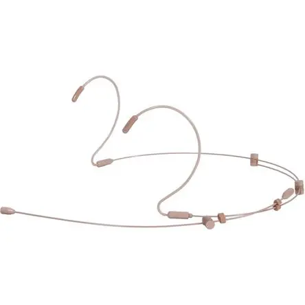 Subito Disponibile Micrófono de Auricular Dual Ajustable Galaxy Audio HSM8F con 4 Cables TA4F (Beige) - Compatible con