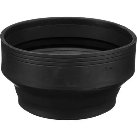 Kaiser 72mm 3-en-1 Parasol de Goma para Lentes de 28-200mm con Montaje de Metal y Ajustable Ordina Subito