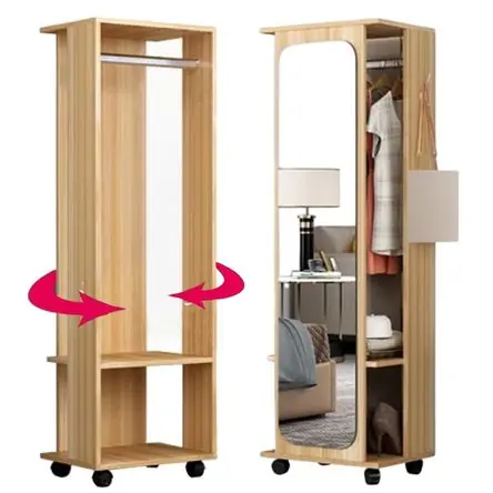 Espejo Giratorio Multifuncional con Rack Zelim Duna Muebles Bonno Spedizione Gratuita