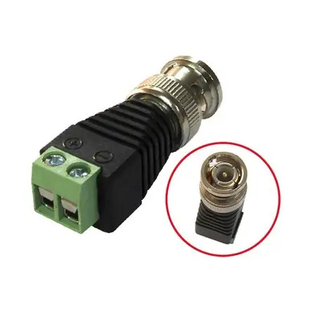 Ultima Occasione Adaptador Plug BNC a Bornera para Cámara ZB-303