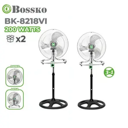 Ventilador Bossko 3 en 1 BK-8218VI 18 Soddisfatti O Rimborsati