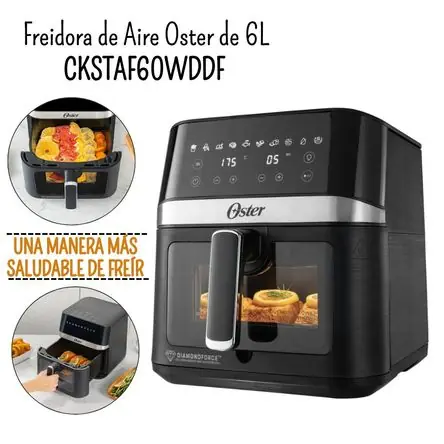 Super Prezzo Freidora de Aire Digital Oster 6L - CKSTAF60WDDF