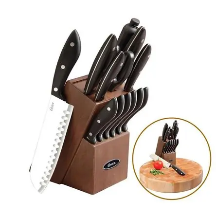 In Voga Set de Cuchillos Oster® 14 Pzs Huxford Acero Inoxidable 60772 14