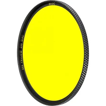 Certificato Filtro B+W #495/022 Amarillo MRC Básico (77mm) - Aumenta el Contraste en Películas en Blanco y Negro