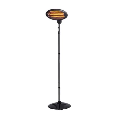 Estufa de Patio Eléctrica Orange 2000W Negro Hierro IP34 Occasione