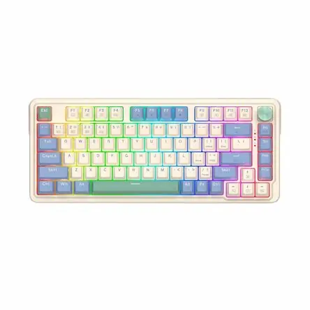 Teclado Gamer Redragon Ucal Pro Rgb Wireless Spanish K673Cpg Pastel Autentico