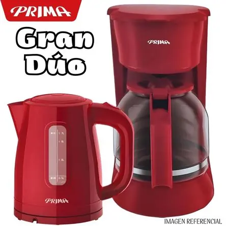 Offerta Speciale GRAN COMBO HERVIDOR PRIMA DE 1.7LT +CAFETERA PRIMA 1.8LT