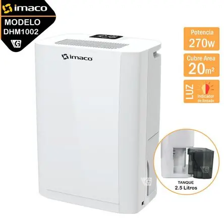 Migliore Qualità Deshumedecedor Mecánico IMACO DHM1002 2.5 Lts