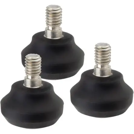 Patas de Goma Robus RF-38 para Trípodes de la Serie 3 (Paquete de 3) - Conexión de Rosca Macho 3/8 Ultima Occasione