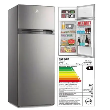 Garanzia Inclusa Refrigeradora de 205 Lts Dos Puertas Electrolux ERTY20G2HVI