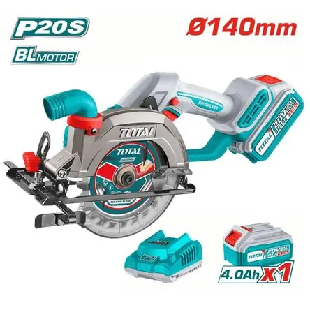 Nuovo Arrivo Sierra Circular 20v Incluye Batería 4ah y Cargador Total TSLI14021