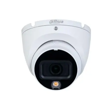 Spedito Oggi CAMARA DAHUA DOMO 5MP DUAL LIGHT 20M IP67 C/ MICROFONO BLANCO P/N: HAC-HDW1500TLM-IL-A
