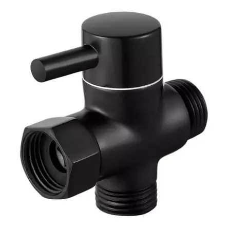 Válvula Desviadora Ducha o bidé color Negro Mate en Acero Inoxidable Spedizione Gratuita