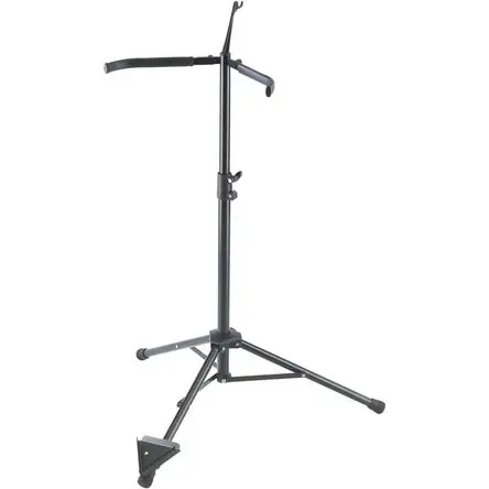 Fatto A Mano Soporte para Violonchelo K&M 141/1 (Negro) - Diseño Plegable de 2 Piezas, Ajuste de Altura de 24.41