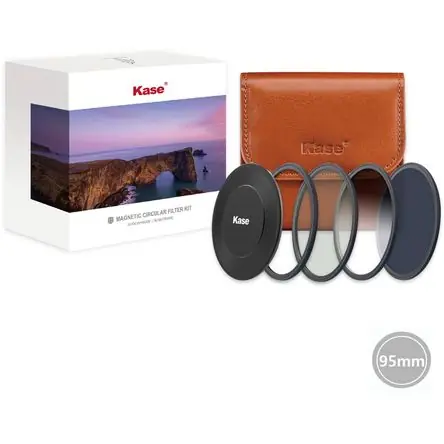 Subito Disponibile Kit Magnético Kase Round Wolverine con Filtros CPL, GND 0.9 y ND1000 (95mm) - Polarizador Circular M