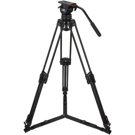 Offerta Limitata Sistema de Trípode de Aluminio Camgear DV6P con Cabezal Fluido y Dispersor de Suelo, Carga Máxima de