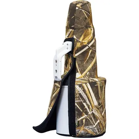LensCoat Travelcoat para Canon RF 600 f/4 IS con Capucha (RealTree Max 5) - Funda de Neopreno de 3mm Lusso