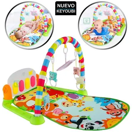 Gimnasio Piano Para Bebé con luces y música Panda Verde Offerta Lampo