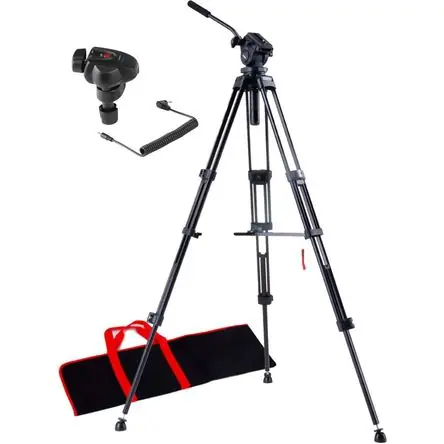 Sistema de Trípode Acebil i-705DX(N) con Kit de Controlador de Zoom SZ-300 - Piernas de Aluminio, Ca Premium
