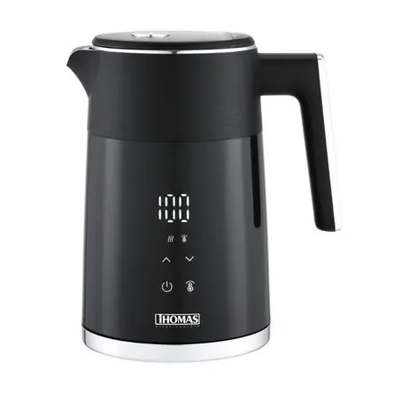 Solo Oggi Hervidor Eléctrico Thomas 2,5 lt Modelo TH6510N Negro de Acero Inoxidable