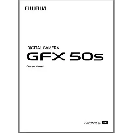 Nuovo Arrivo Manual del Propietario de FUJIFILM para la Cámara GFX 50S - Manual del Producto Físico