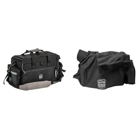PortaBrace DV Organizer Case con QS-M4 Mini Rain Slick (Negro con Detalles en Cobre) - Funda para Ca Più Venduto
