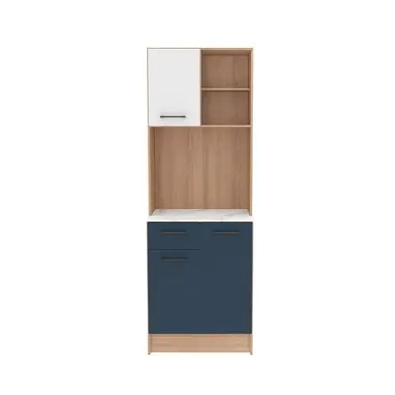 Super Prezzo Muebles auxiliar de cocina 2020 Home Dalia - Almendra/Azul Acero