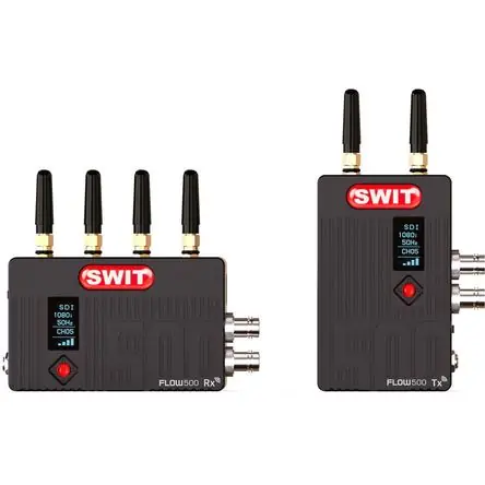 Sistema de Transmisión Inalámbrica de Video y Audio SWIT FLOW500 SDI & HDMI - Alcance de hasta 500', Ultimissimo Modello