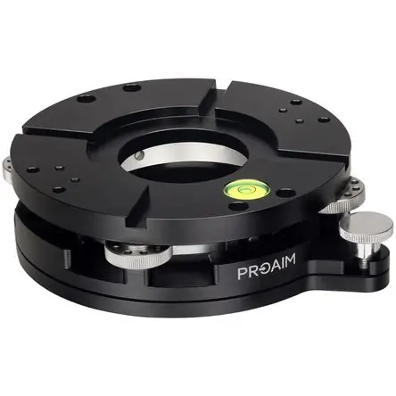 Moderno Proaim Mitchell a Montaje Euro 4-Way Leveler - Soporta 176 lb, Construcción de Aluminio CNC, Ensambl